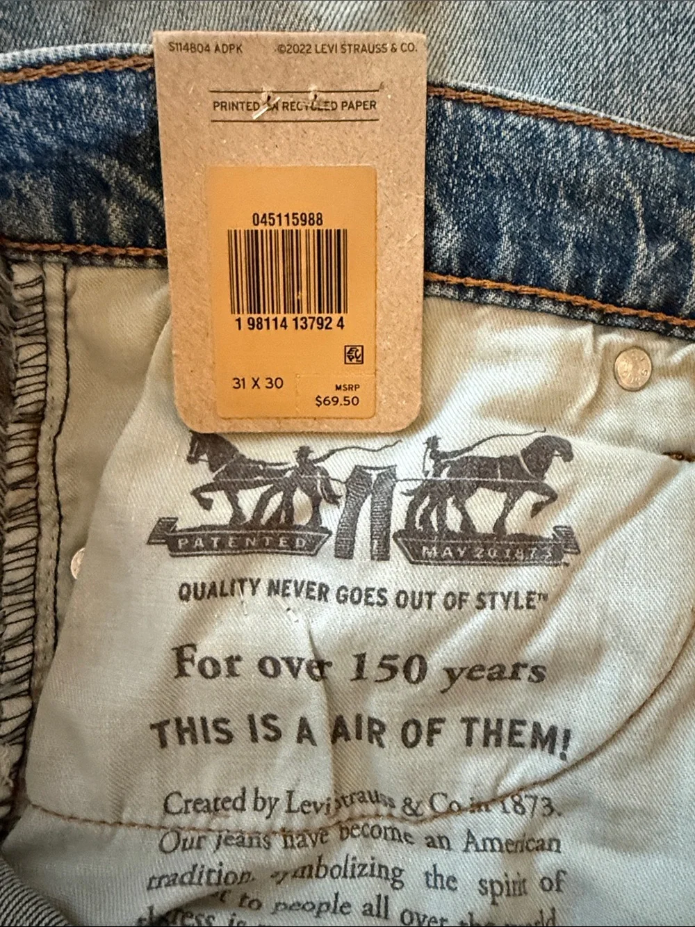 Men's Levi’s Washed Jeans